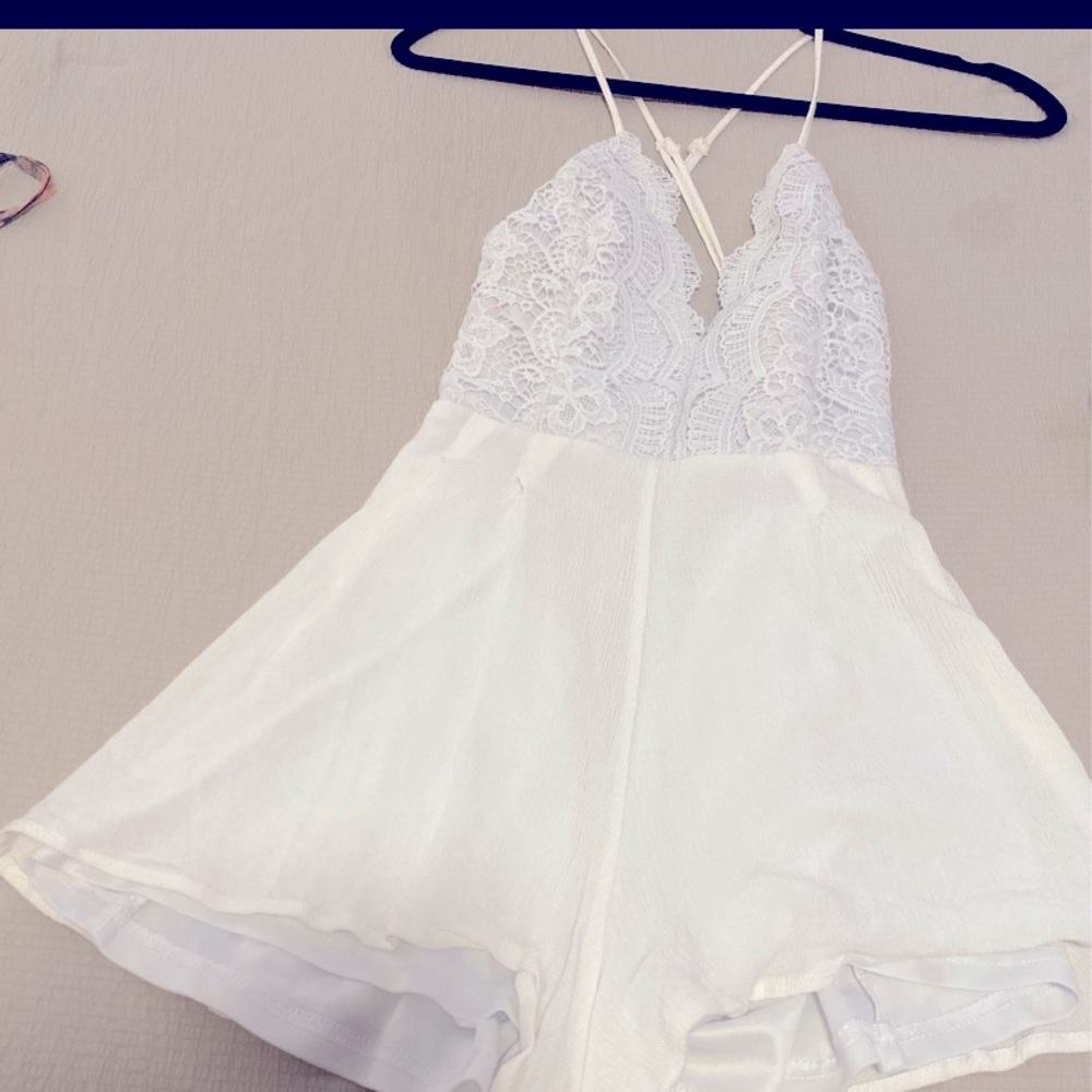 One Piece White Romper